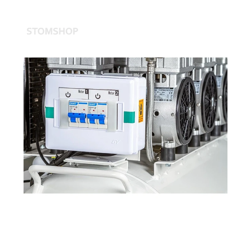 HK-6EW-90 (ND-300) - безмасляный компрессор для 4-х стоматологических установок, с осушителем, с ресивером 90 л (300 л/мин) | Mercury (Китай)