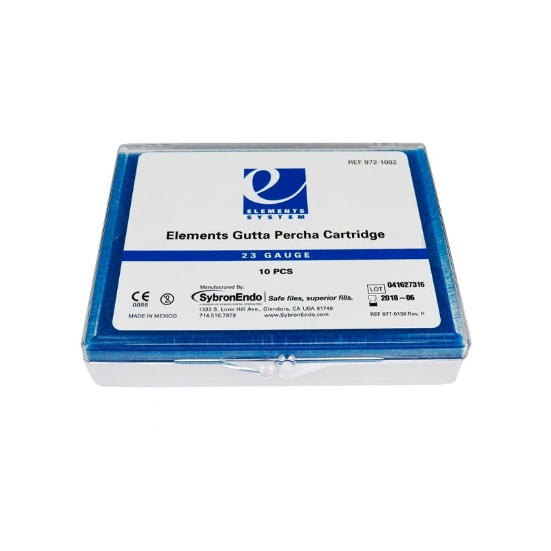 Elements Gutta Percha Cartridge - гуттаперча в картриджах, высокая вязкость, Heavy 23 GA, 10 шт. | Kerr (США)