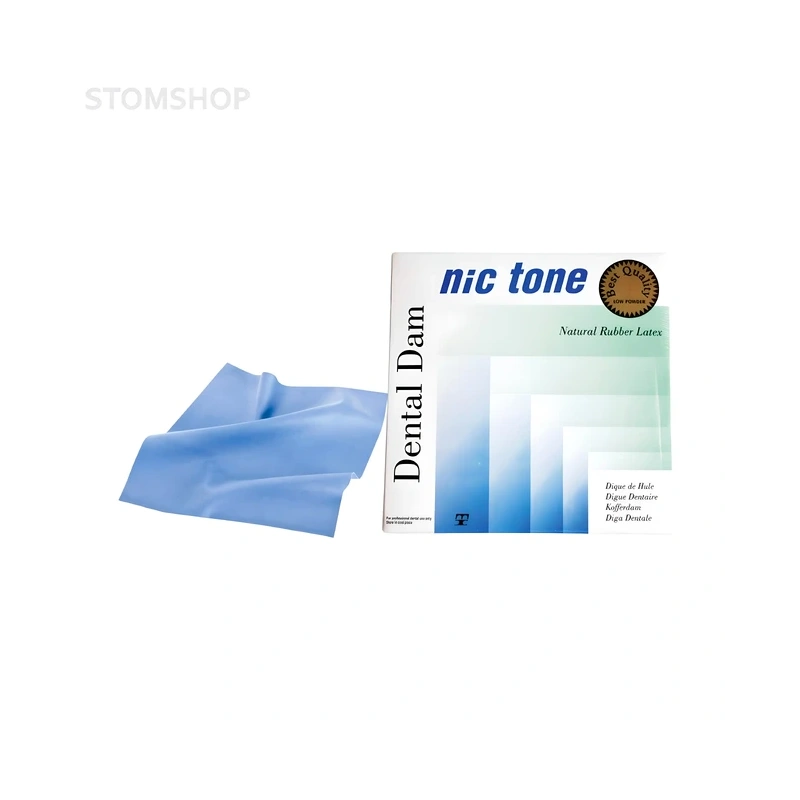 Nic Tone Dental Dam Green - латексный коффердам с нейтральным запахом, цвет зеленый, размер 152x152 мм, 36 шт. | MDC Dental (Мексика)