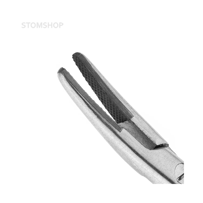 Иглодержатель-микро изогнутый Micro-Nadelhalter TC, длина 180 мм | HLW Dental Instruments (Германия)