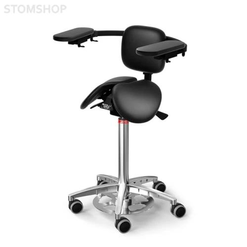 Salli Expert Small Multiadjuster - эргономичный стул-седло, со спинкой и подлокотниками | Salli (Финляндия)