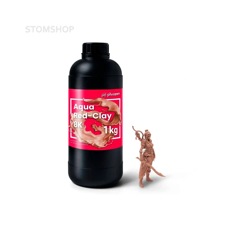 Phrozen Aqua 8K Red-Clay - фотополимерная смола для печати 3D-моделей с высокой детализацией, красная глина, 1 кг | Phrozen (Тайвань)