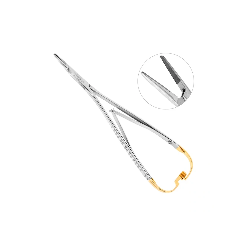 Иглодержатель хирургический Mini-Head Lichtenberg TC, длина 170 мм | HLW Dental Instruments (Германия)