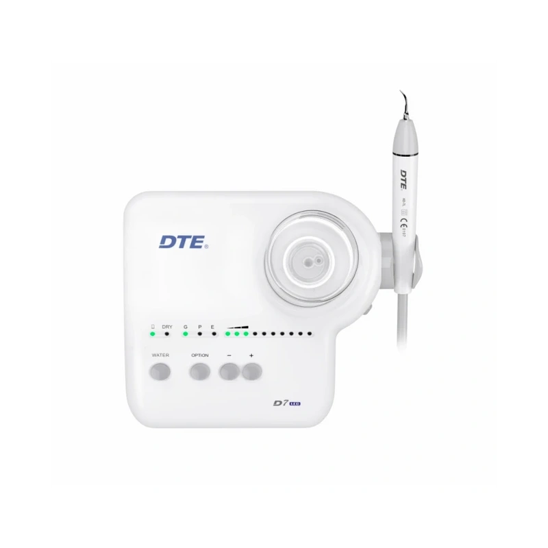 DTE-D7 LED - автономный ультразвуковой скалер с фиброоптикой, 8 насадок в комплекте | DTE (Китай)