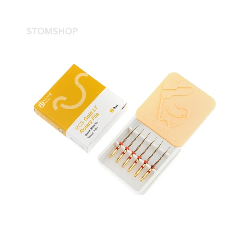 RCS Gold LT Rotary - машинные файлы, размер F2, длина 25 мм, 6 шт. | Ramo Medical (Китай)
