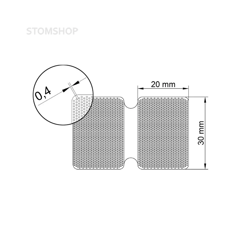 TM2-04-30 - каркасная титановая сетка, 20х30 мм, комплект из 2-х сеток | EndoCarbon (Россия)
